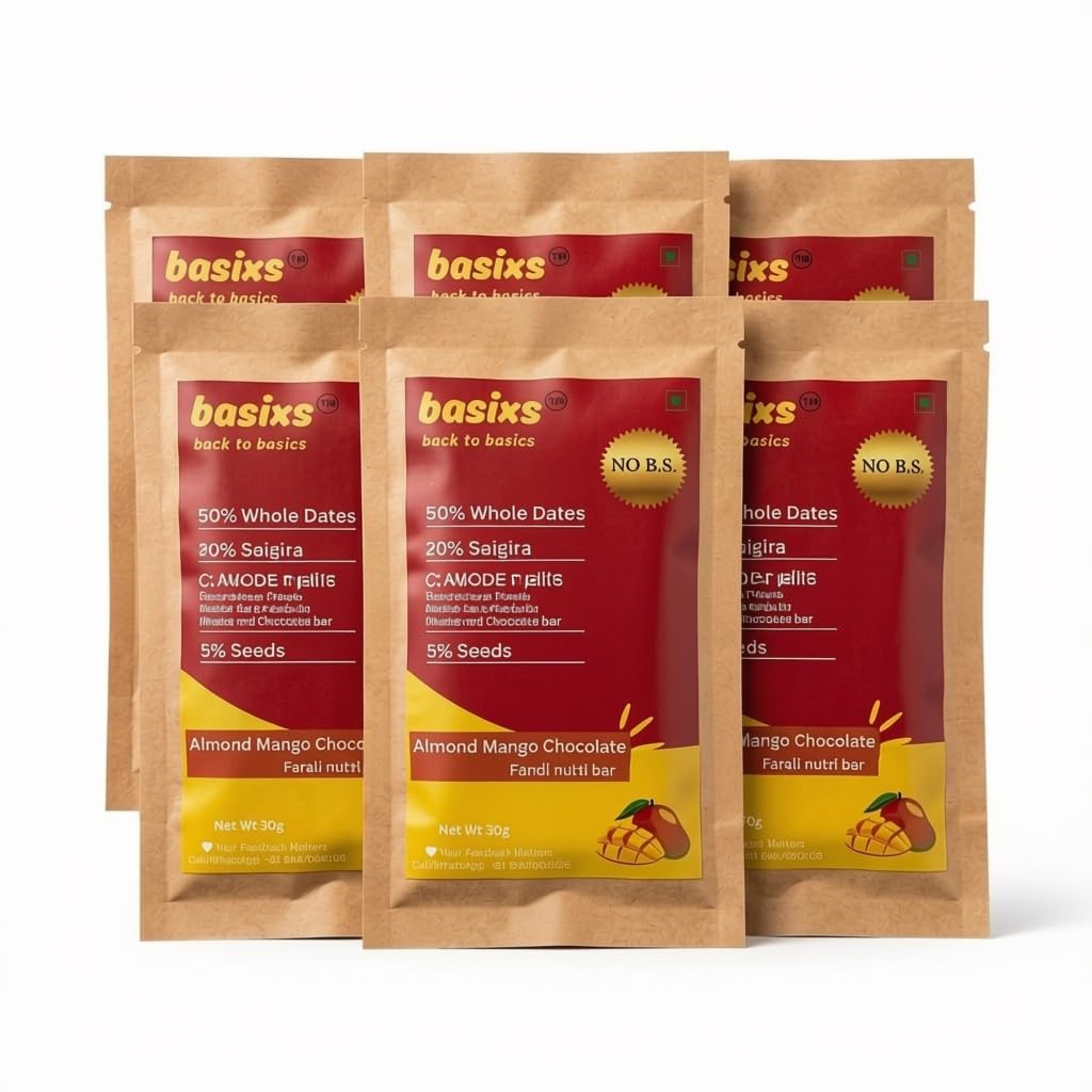 Chocolate Rajira Mango Bar (Pack of 6, 240 gm) | Naturally Sweetened, Fasting-Friendly-image-44