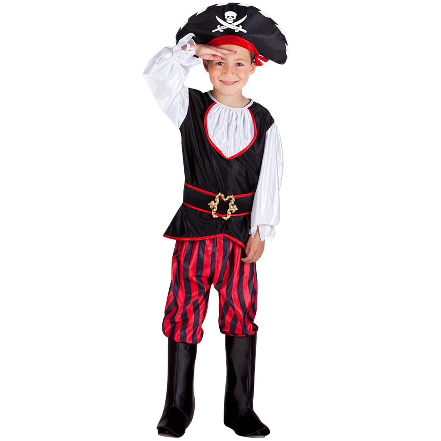 Pirate Boys Fancy Dress Captain Caribbean Buccaneer Book Day Kids Childs Costume