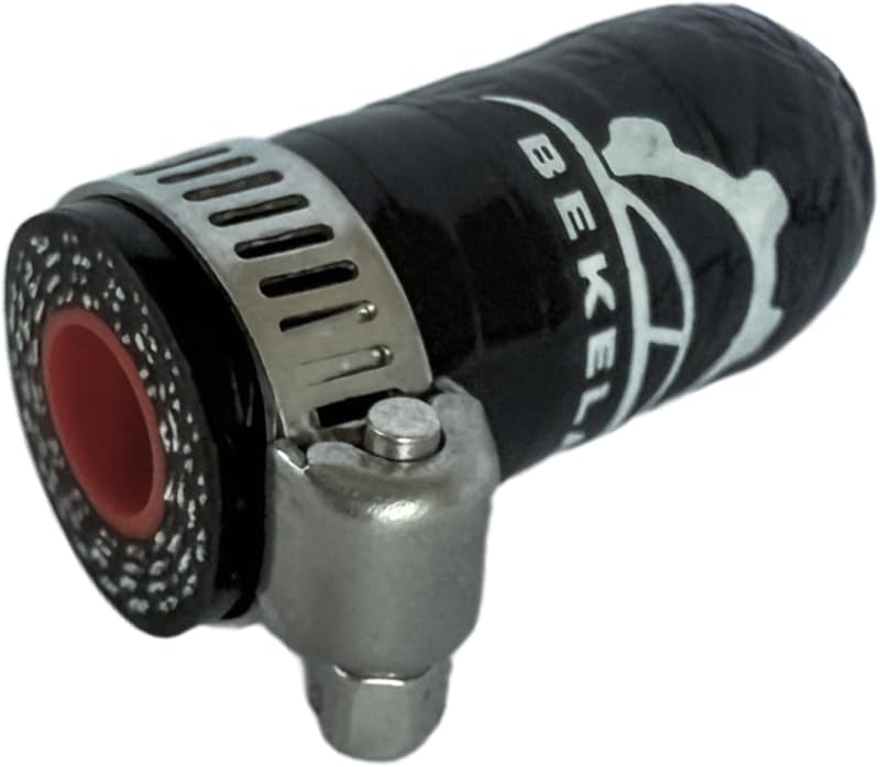 Tampa de mangueira de silicone reforçada bekelan 9,5 mm para alta temperatura – Kit com 1 tampa e 1 abraçadeira