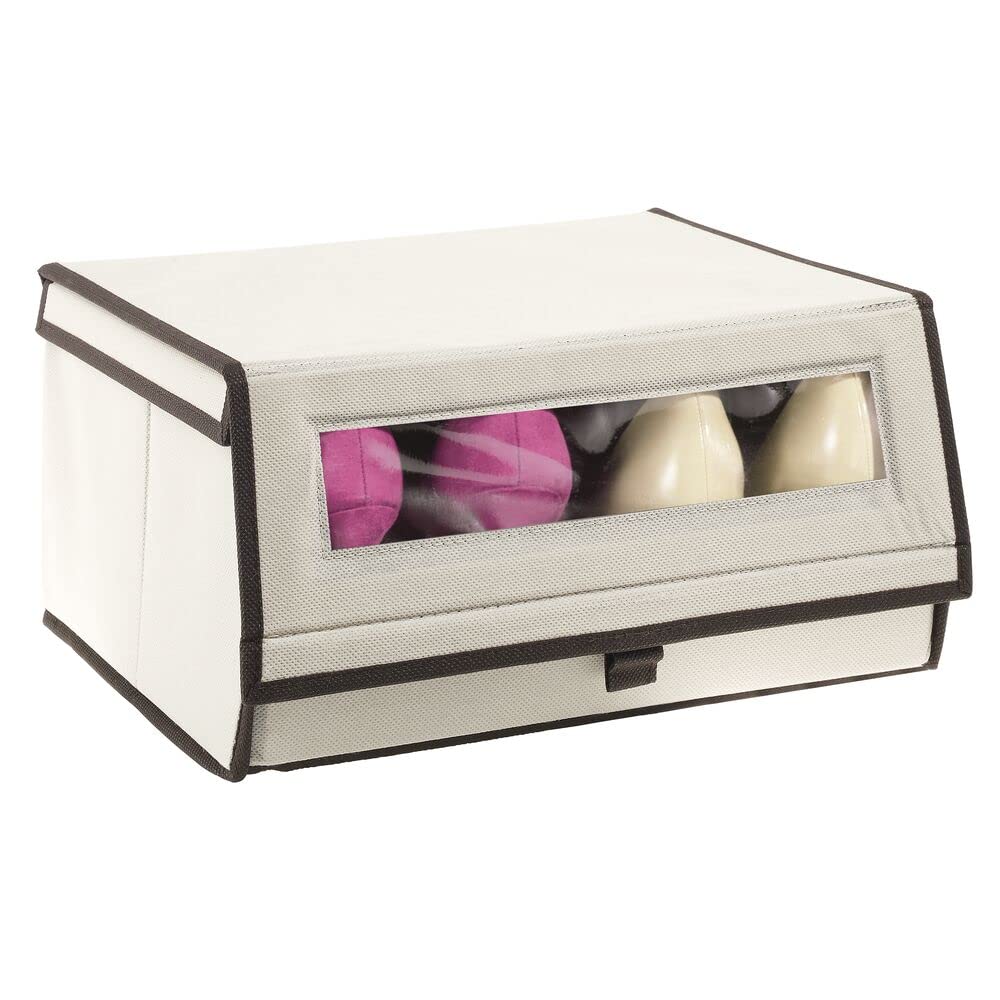 Organizer Armadio Impilabile Trasparente - Cassetti Per Scarpe E Accessori | MDesign Plastica Resistente - Foto 10