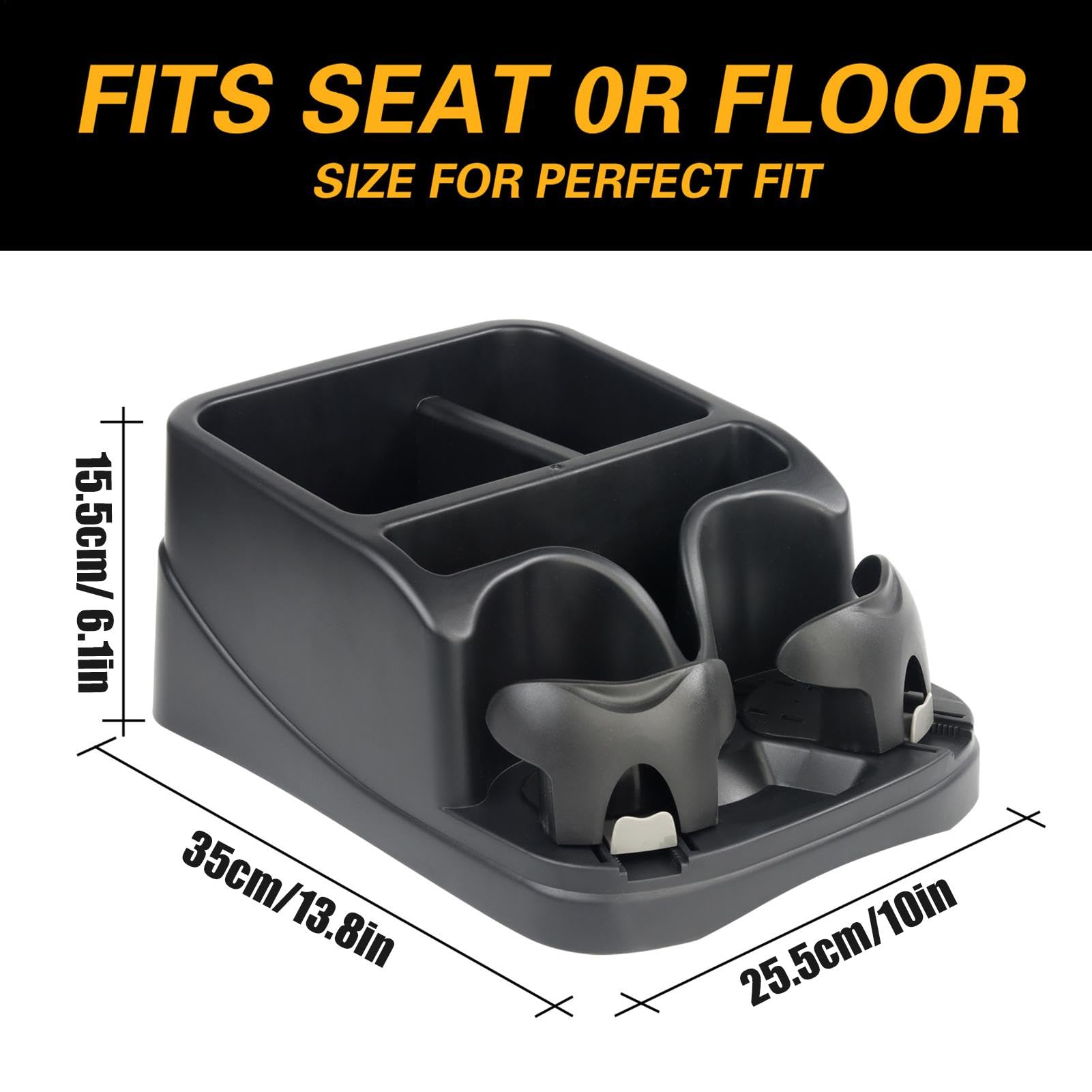 zwxqe Auto Mittelkonsole Organizer, Auto Becherhalter, Auto Rücksitz Auto Organizer, platzsparende Autokonsole Aufbewahrungsbox Auto Konsole Tablett