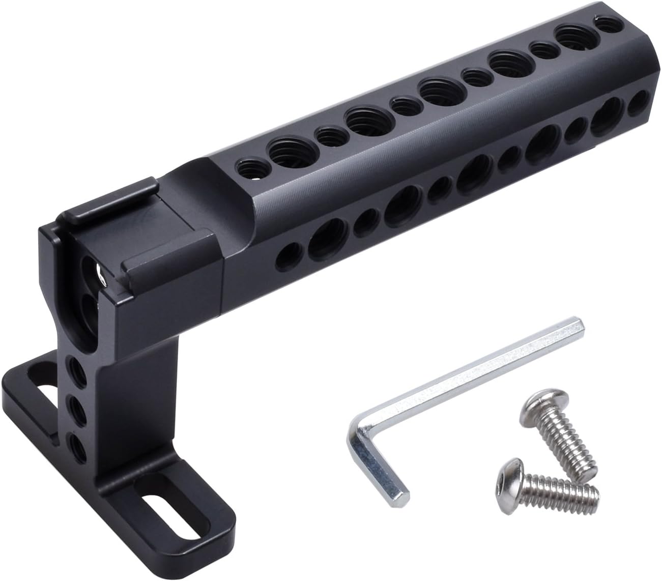 ROZOER Camera Top Handle - Cheese Handle with Dual Cold Shoes for DSLR Camera Camcorder