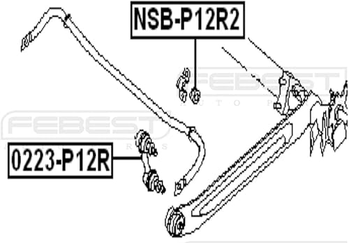 Miniatura 2 de 54613-Au013 / 54613Au013 - Buje Estabilizador Trasero D22 Para Nissan