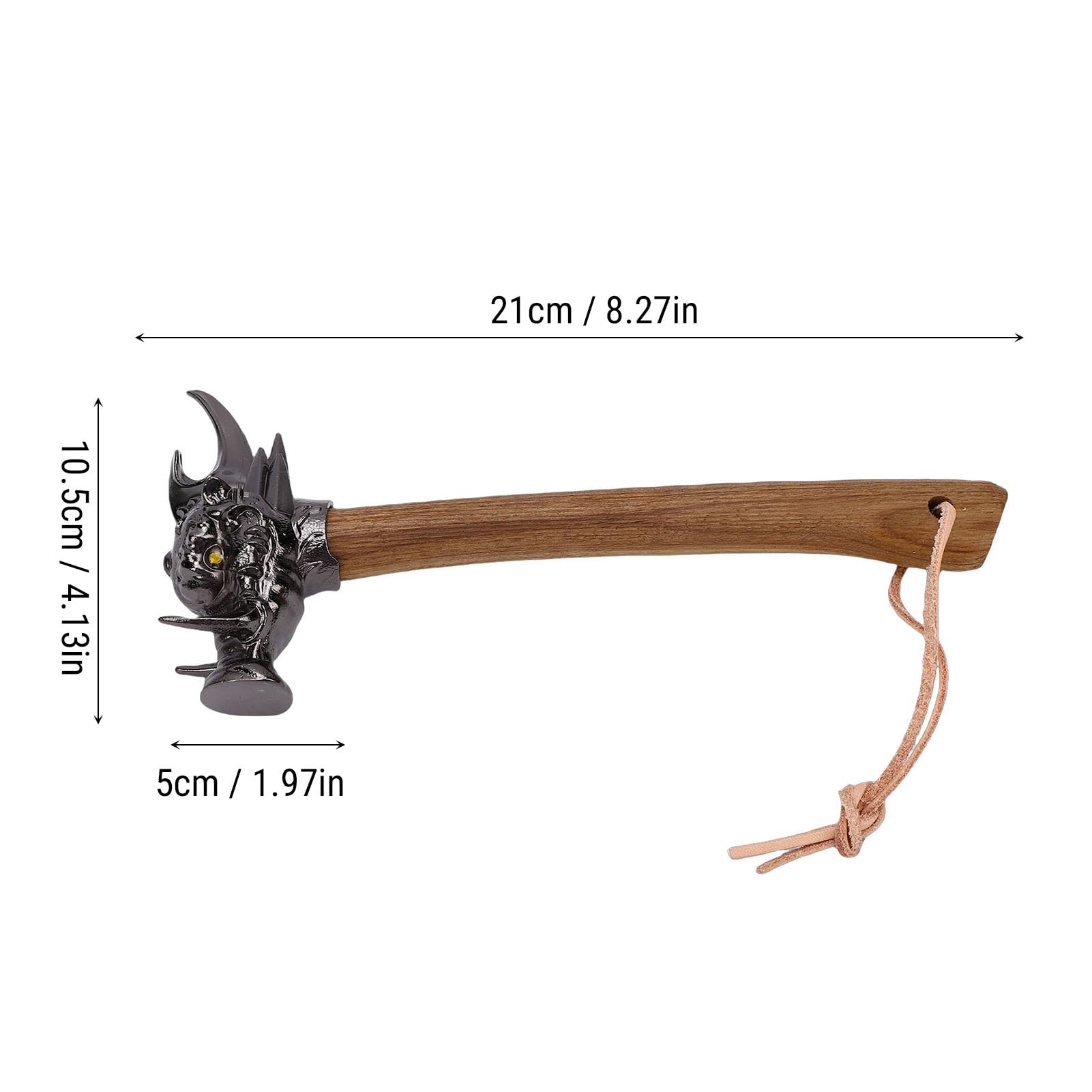 Generic Martillo de Acero de Aleación con Cabeza de jabalí de Alta Resistencia, Martillo de Clavo Sólido para Actividades Al Aire Libre y Uso Doméstico