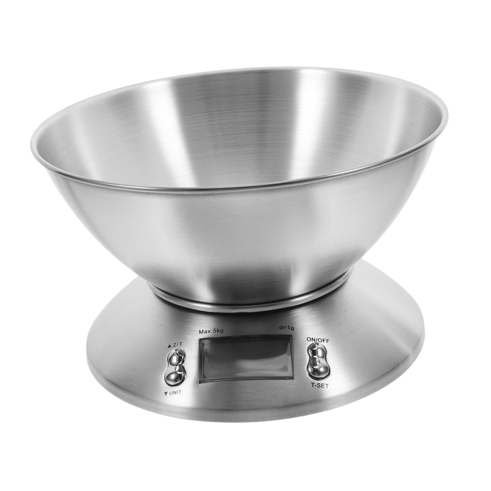 LIFKOME Báscula Digital de Cocina para Alimentos, Acero Inoxidable, 5000g, Uso en Repostería y Preparación de Comidas