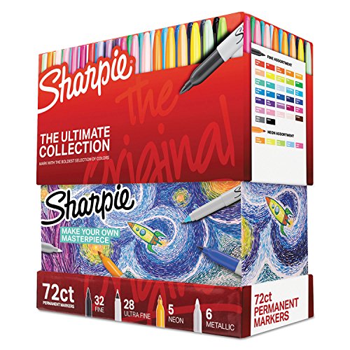 Sharpie Permanent Markers Ultimate Collection, Assorted, 72 Pcs (SAN1983254)