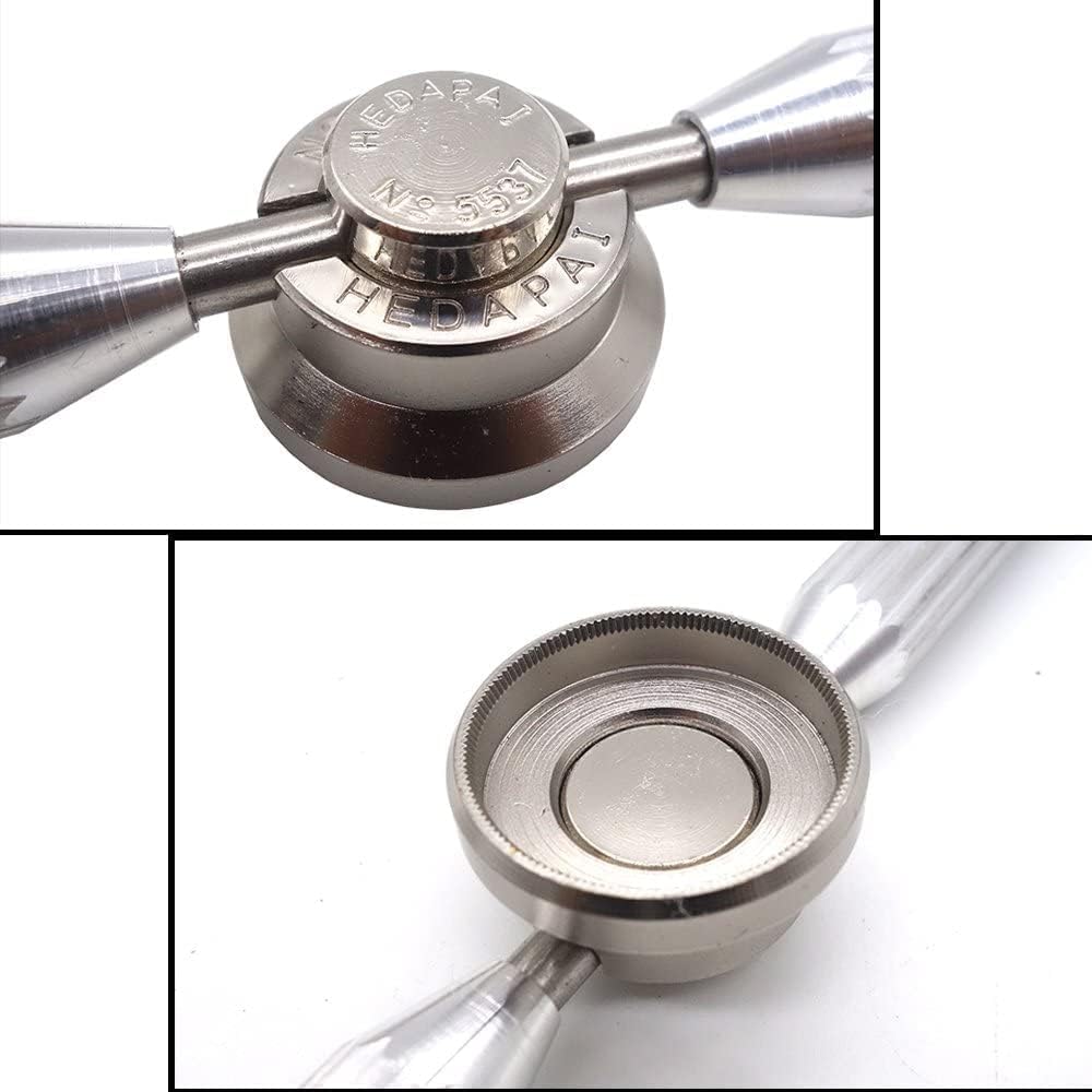 Apriscatole per orologio in acciaio inox, acciaio inox, regolabile, con 6 forme scanalate, per Rolex e Tudor