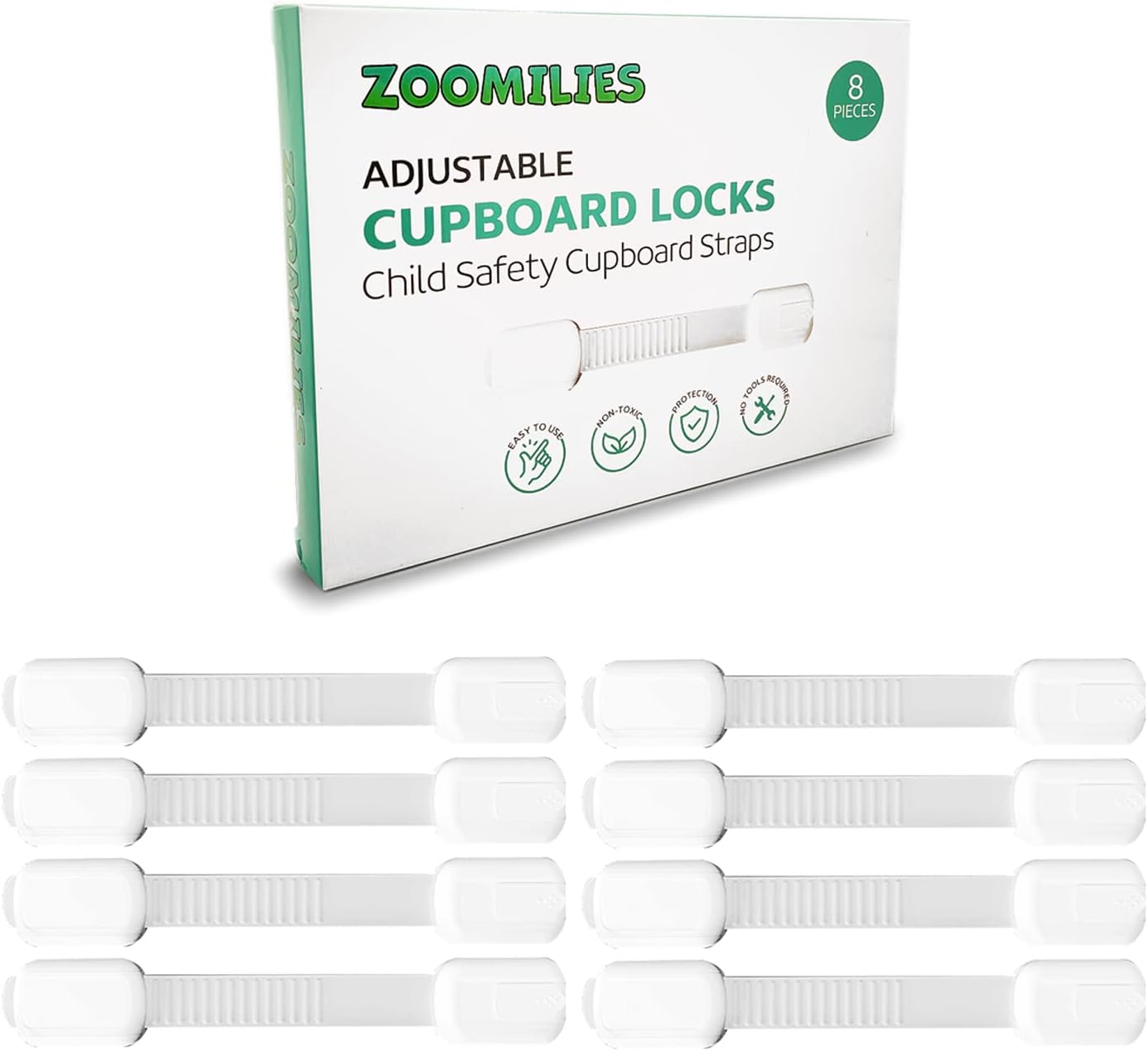 Adjustable Child Safety Cupboard Locks, Baby Proof Doors