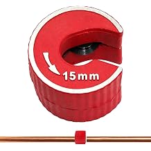 15mm Pipe Cutter, 1 Pcs Red Copper Pipe Cutter, Pipes Cutters, Suitable for Narrow Spaces in Pipes and DIY Projects Red