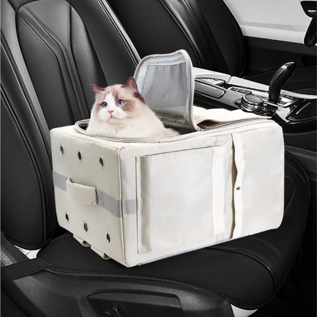 Cat and Dog Bags Fashionable and Versatile Outing Cat Bag, Breathable Backpack, Portable Backpack for Two Cats, Foldable Car Bag Pet Travel Bags