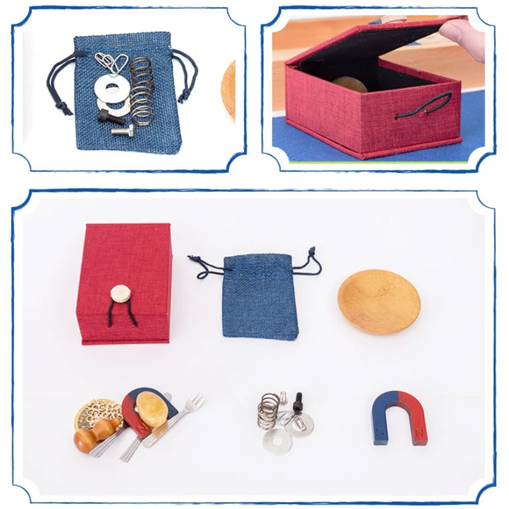 Set di vassoi da Lavoro per l'esplorazione scientifica Montessori Magnet | Materiale sensoriale per la vita pratica esperimento magnetico, gioco educativo STEM di fisica per bambini piccoli