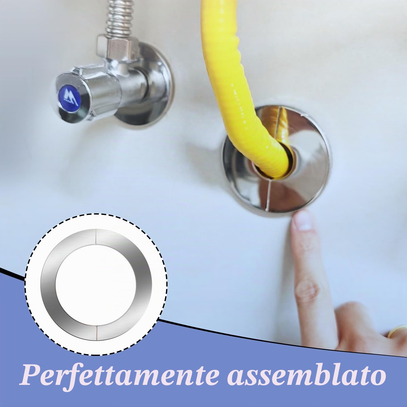 Rosetta per canna fumaria, 120 mm Rosetta di Copertura per Canna Fumaria in Acciaio Inox, Rosetta Copri Foro Muro, Manicotto di Protezione per Tubo da Stufa, Accessorio per Camino