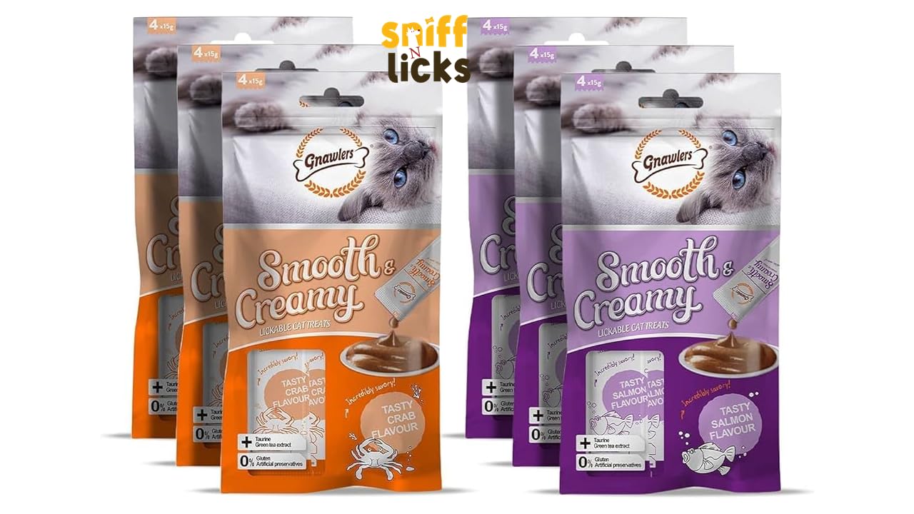 See full amazon price history chart for GNAWLERS Smooth Creamy Cat Treats Combo Crab X3 Salmon X3 (Pack of 6), All Life Stages by Sniff N Licks GNAWLERS Smooth Creamy Cat Treats Combo Crab X3 Salmon X3 (Pack of 6), All Life Stages by Sniff N Licks (B0CSSNC6GR) Amazon Price History, Amazon Price Tracker