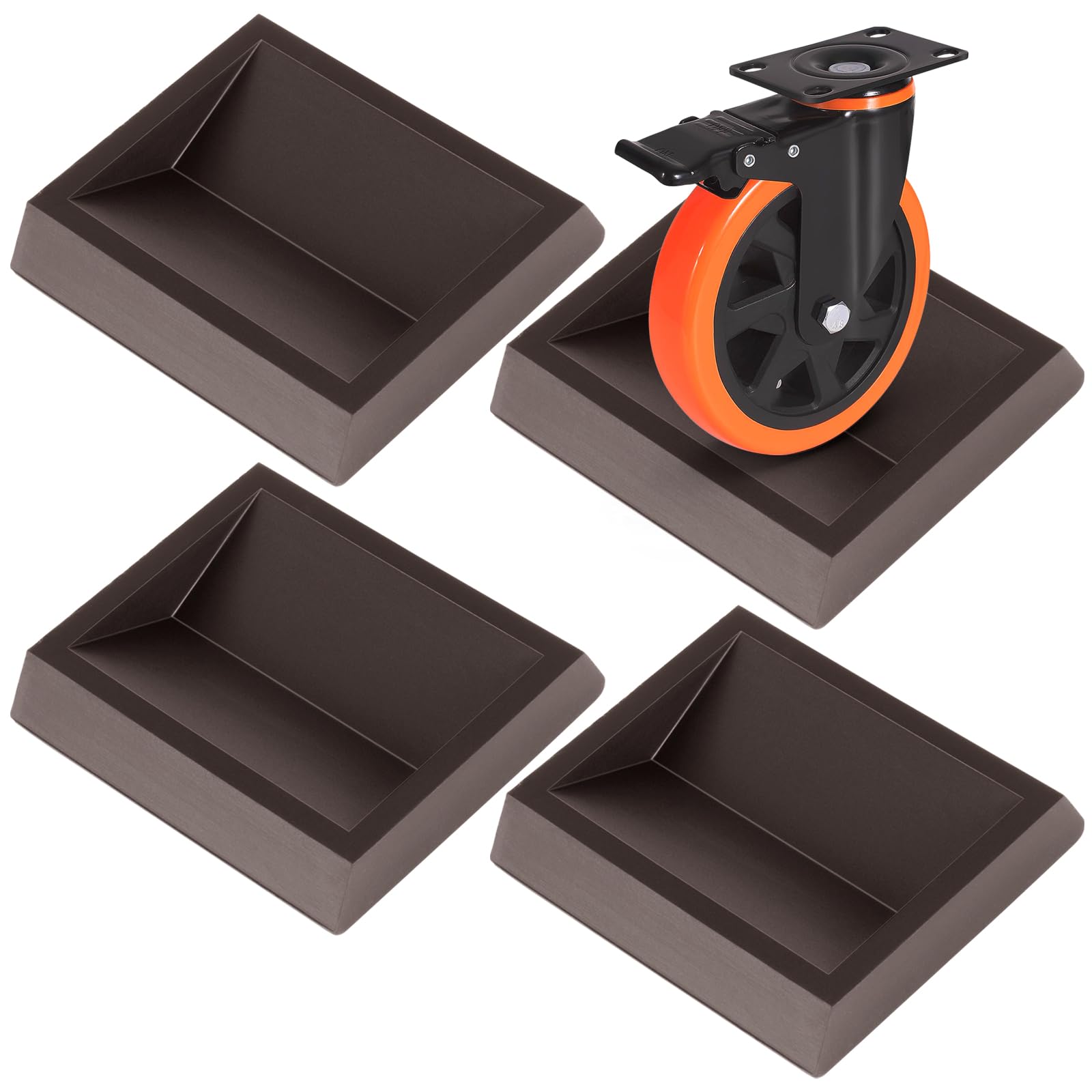 TINYSOME Furniture Stoppers Wheel Cups For Office Computer Chair Rolling Stool Bed Couch - View #5