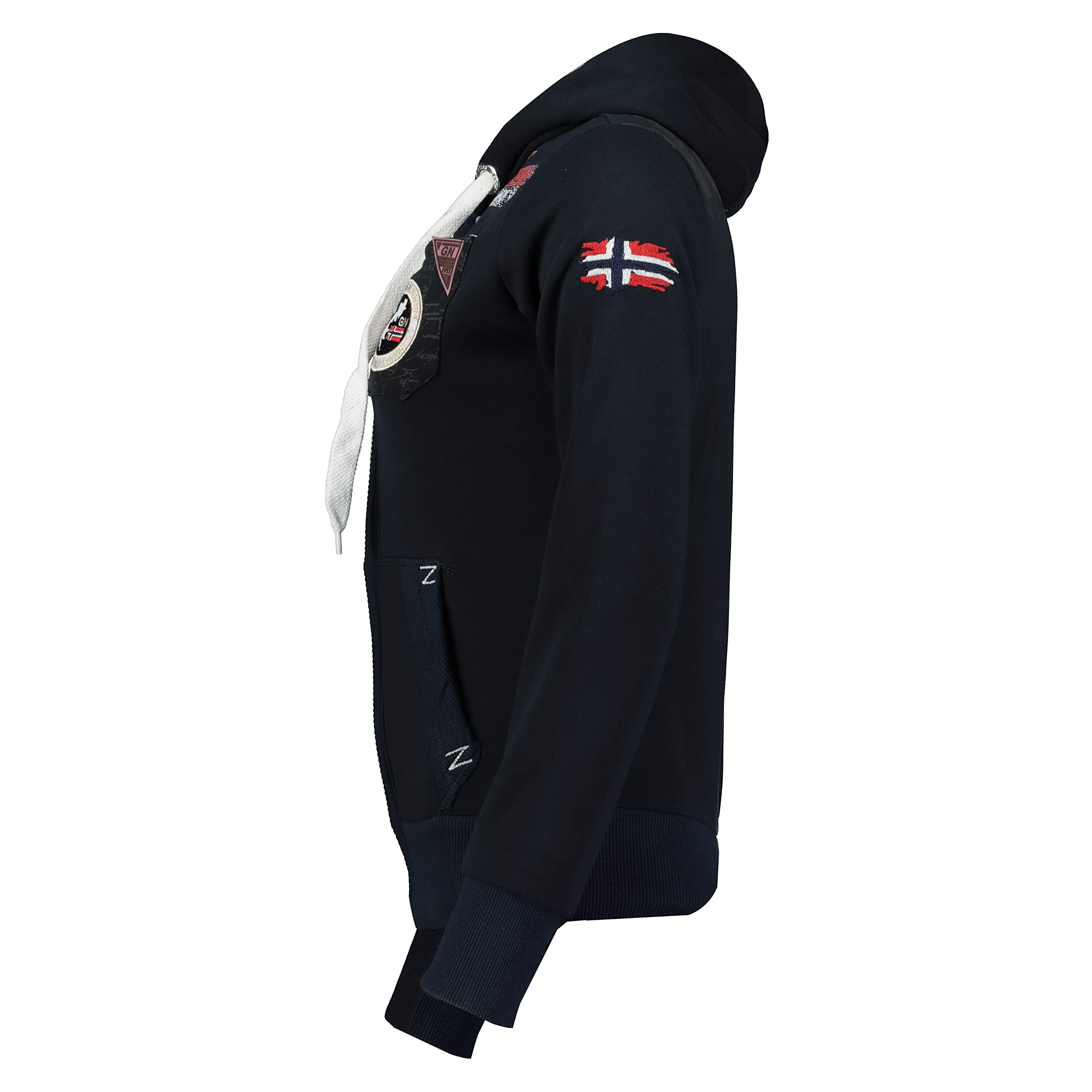 Geographical Norway Fespote Lady - Sudaderas Mujer con Capucha Y Bolsillos - Sudadera Manga Larga Chaqueta Caliente - Cremallera Jersey Mujeres Primavera Verano Otoño Invierno