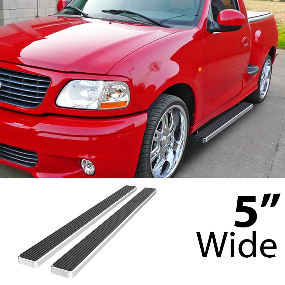 APS Running Boards 5 Inches Compatible With Ford F150 F250LD 1997-2003...