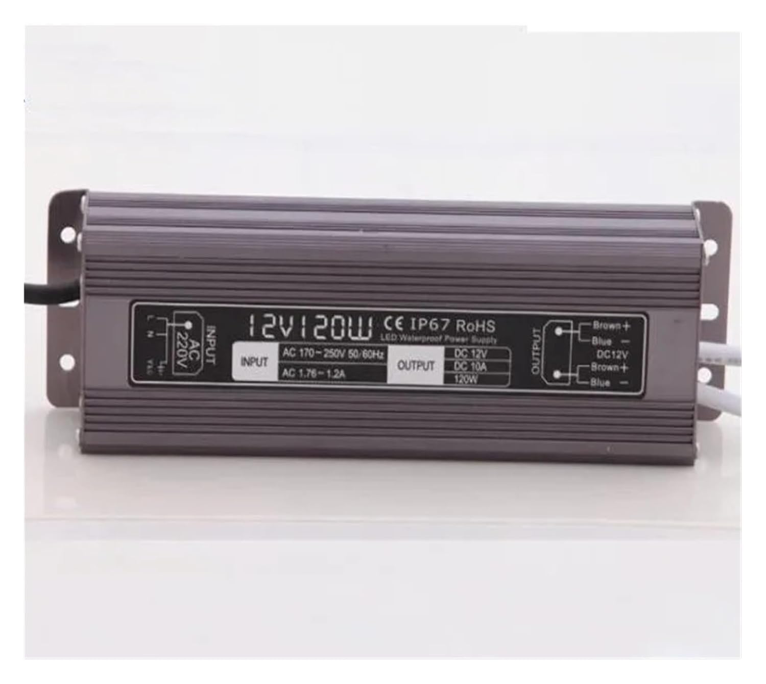 1 ピース DC 12 V 120 ワット防水 IP67 LED ドライバアクセス制御ドライバアダプタ LED ライトトランス 10