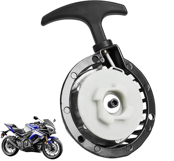 Lanceur DéMarreur 49cc 47cc Easy Start, Lanceur Demarreur En Alliage D'Aluminium Pour 40/44-6 2 Temps Mini Moto Chopper Pocket Bike Quad Atv Avec Vis Noir Easy Pull - 1