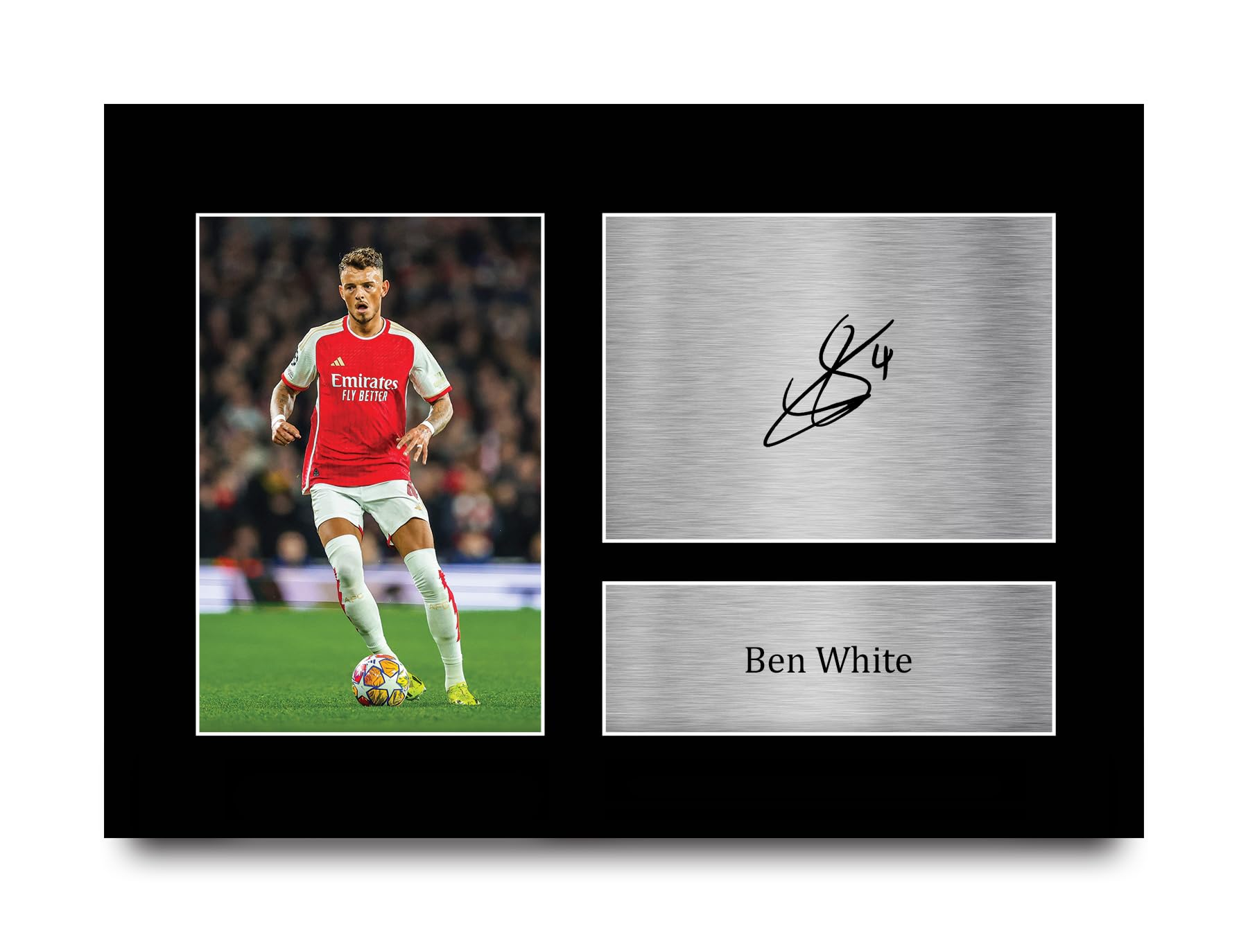 HWC Trading A4 Ben White Arsenal Gifts Printed Signed Autograph Picture for Football Fans and Supporters - A4