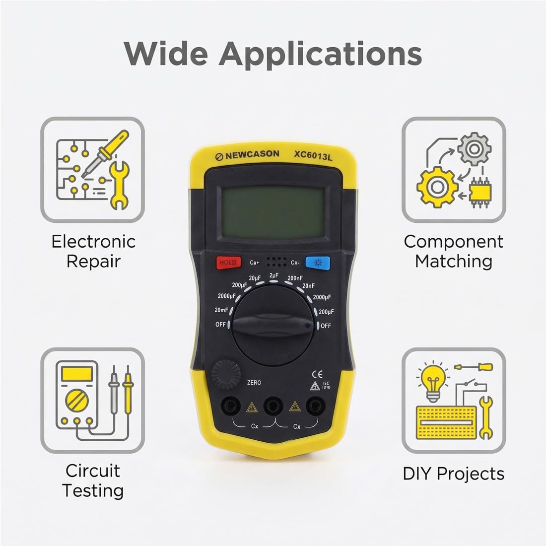 Digital Capacitor Meter Tester - 200pF to 20mF -2