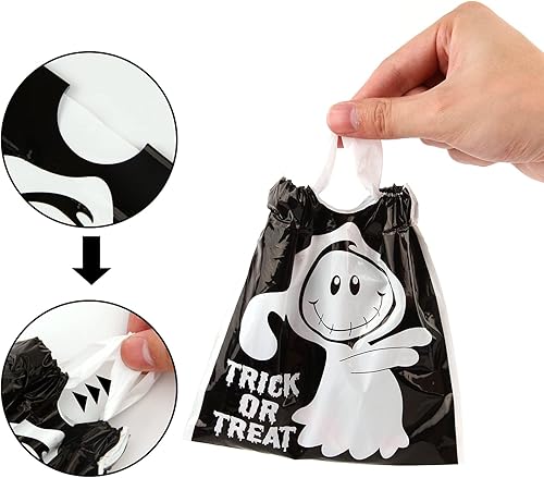 Miniatura 3 de CCINEE 48 bolsas de golosinas de Halloween con cordón, bolsas de dulces para niños para fiestas