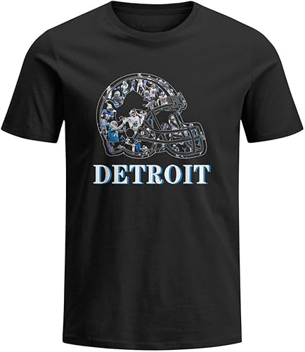 Miniatura 1 de Camiseta de fútbol de Detroit para hombre, camisas de Detroit, ropa para fanáticos del día del partido.