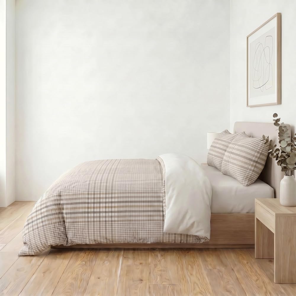 COTTON ARTean Poszwa na kołdrę 200 Perkal Bawełna 200 Nici TOLOON beżowy