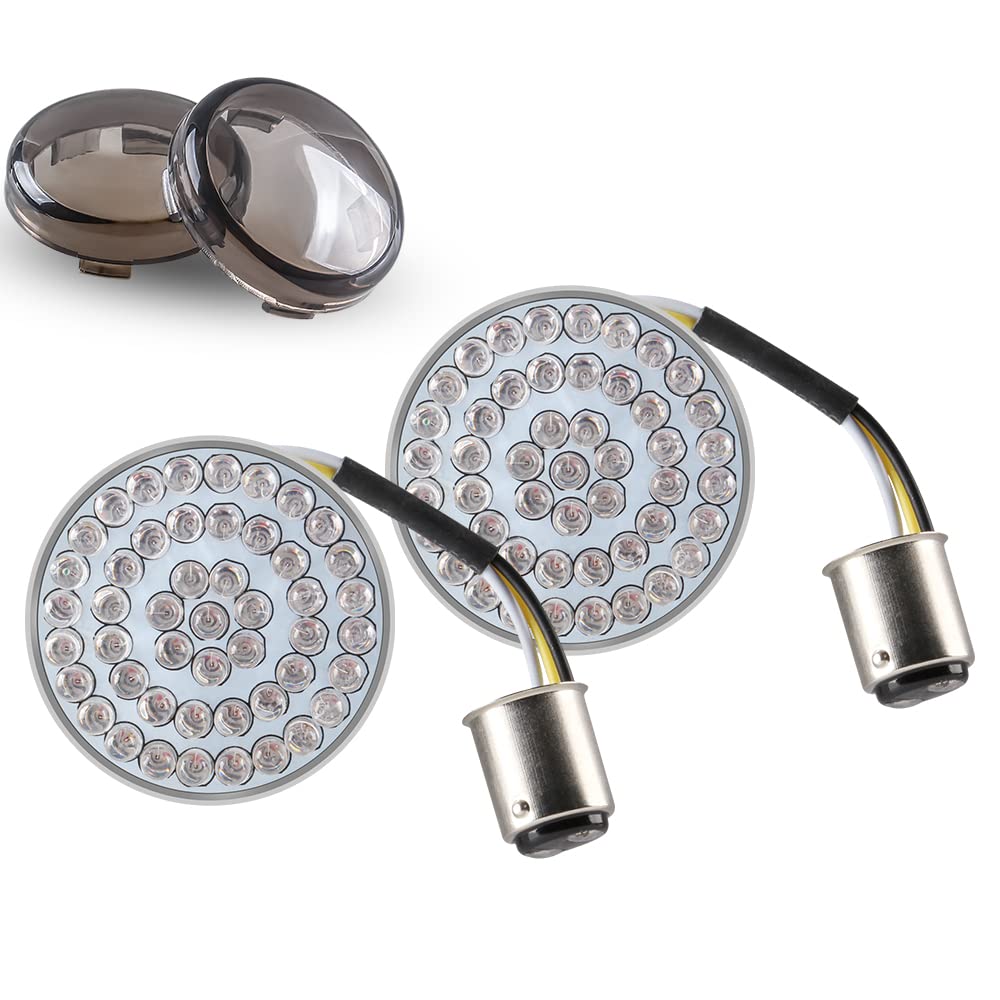 Kit Luci LED 1157 P21/5W Per Moto - Rosso, Stile Bullet, Con Copriobiettivo Fumé, 2 Pezzi - Foto 5