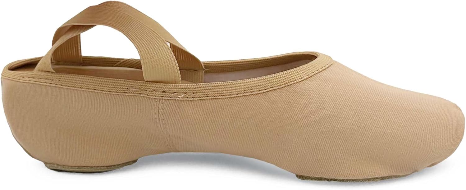 So Danca Stretch Canvas Split Sole Ballet Shoes for Adults, Women, Men (Sand, US Footwear Size System, Adult, Women, Numeric, Medium, 8) - Image 3