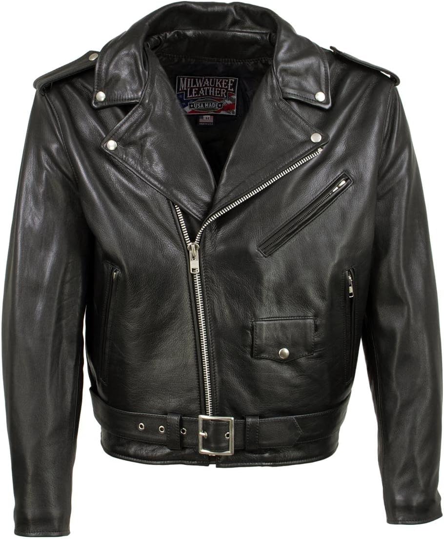 Milwaukee Leather Men's Premium Leather Motorcycle Rider Jacket - MADE IN THE USA - Image 7