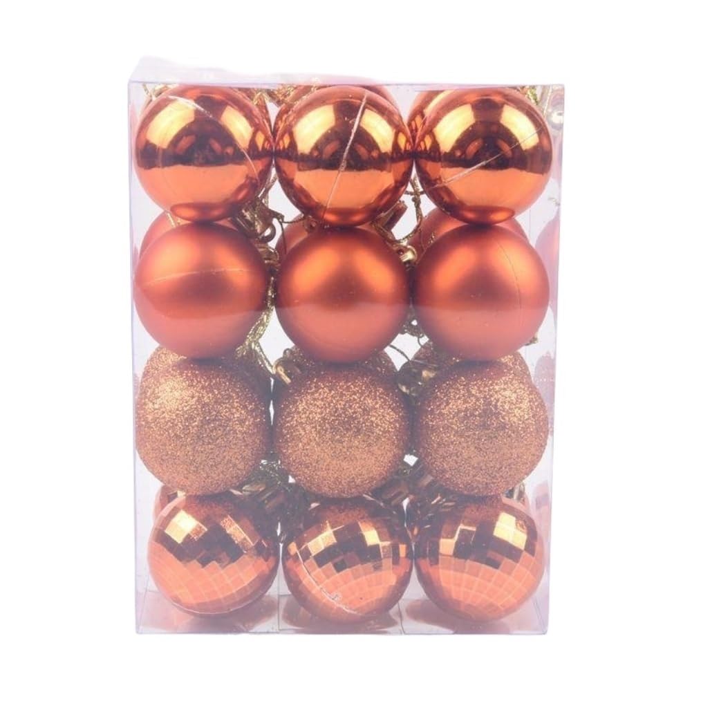 Palline Natalizie Decorazioni Palline di Natale 24 Pezzi Di Ornamenti Per Palline Di Natale, Palline Decorative Infrangibili In Plastica Da Appendere, Set Di Decorazioni Natalizie Palla di Natale Pall