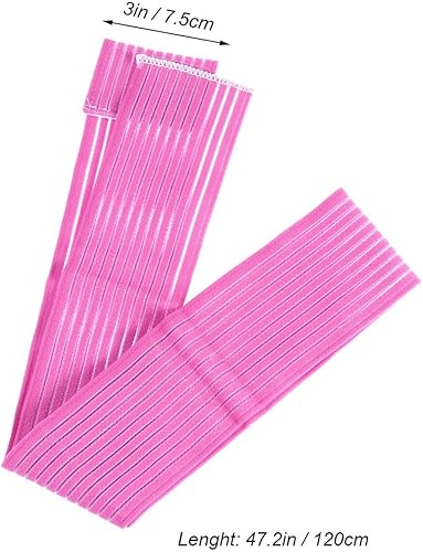 Miniatura 5 de Muñequera elástica para el tobillo, muñeca, pantorrilla, muslo, correa para deportes, gimnasio, levantamiento de pesas, fitness, correr (rosa)