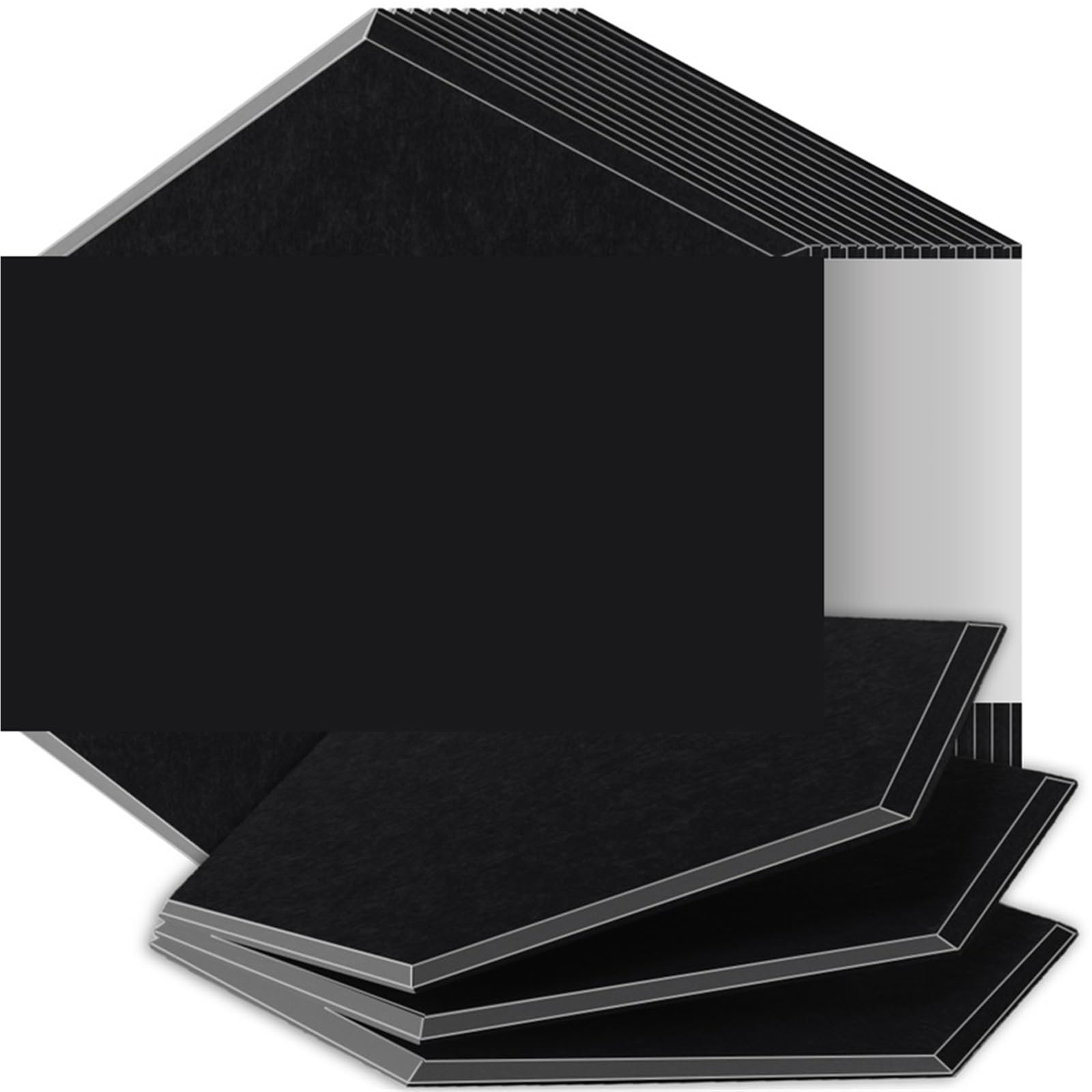 Paneles Acústicos Hexagonales Paneles insonorizados de alta densidad resistentes al fuego que absorben el ruido y eliminan los ecos Para el estudio(30 Dark Gray,12 Pcs,0.9cm Medium Density)