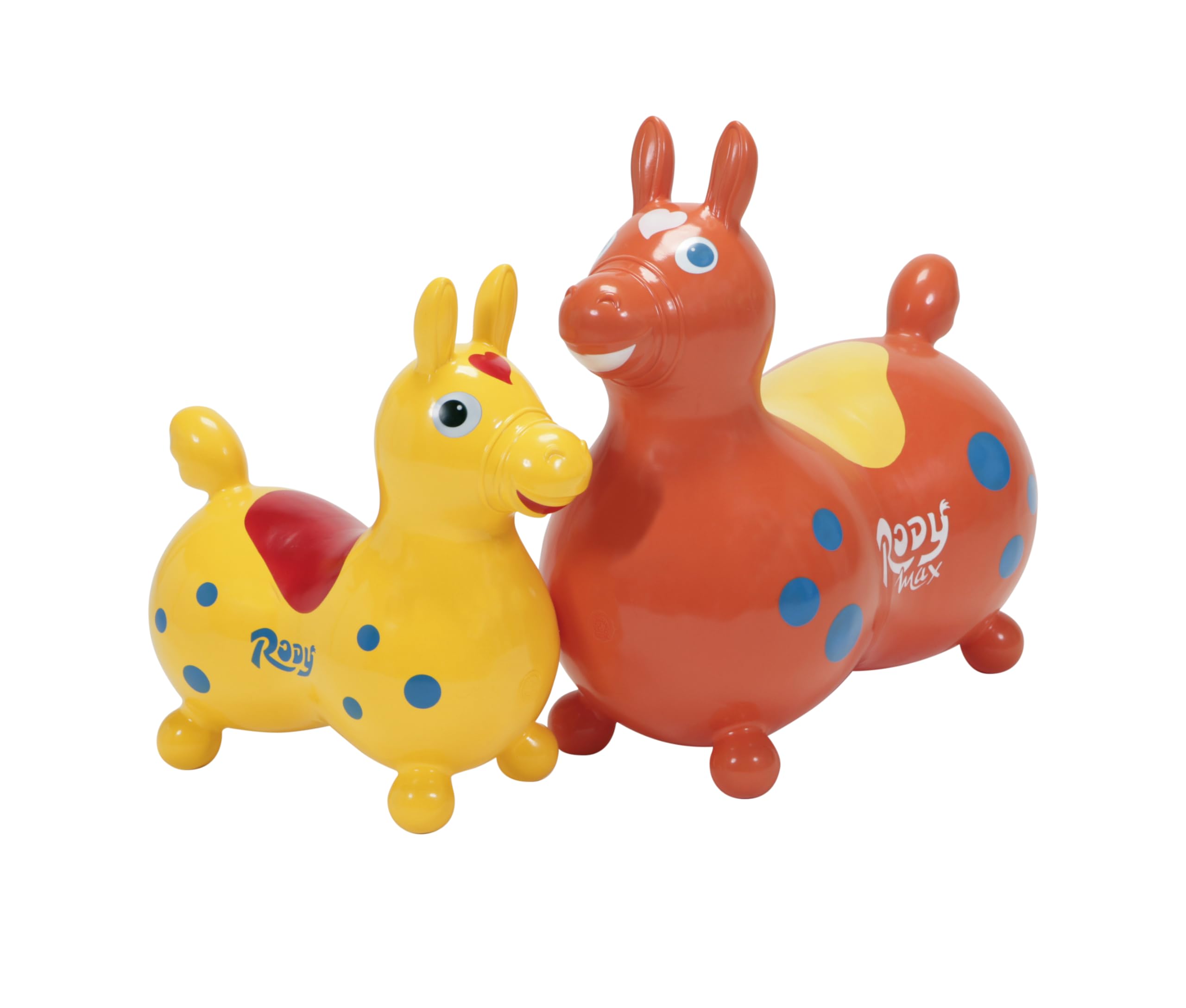 Gymnic Rody Max cavallo gonfiabile per saltare per bambini 5+, gioco cavalcabile ideale per saltare, dondolare e divertirsi in sicurezza, favorisce lo sviluppo di equilibrio, forza e coordinazione