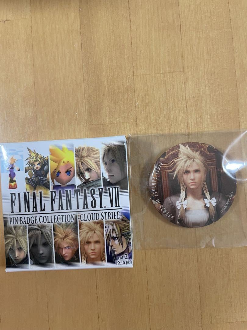 ファイナルファンタジー7クラウドコレクション缶バッジvol.1 vol.2