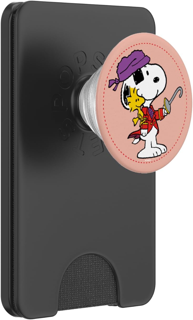 Peanuts Ahoy Snoopy and Woodstock PopSockets PopWallet for MagSafe