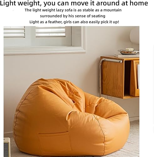 Miniatura 7 de DAUTAI Puf de piel sintética, cómodo puf, tejidos tecnológicos transpirables y resistentes al desgaste, buena sensación de piel, para adultos y