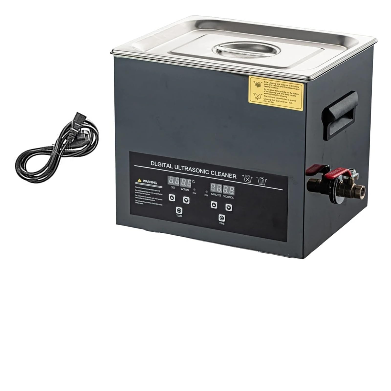 15L Ultra Cleaner Cyfrowa Ogrzewająca Stal Nierdzewna Ultra Czyszcząca Maszyna 40KHZ