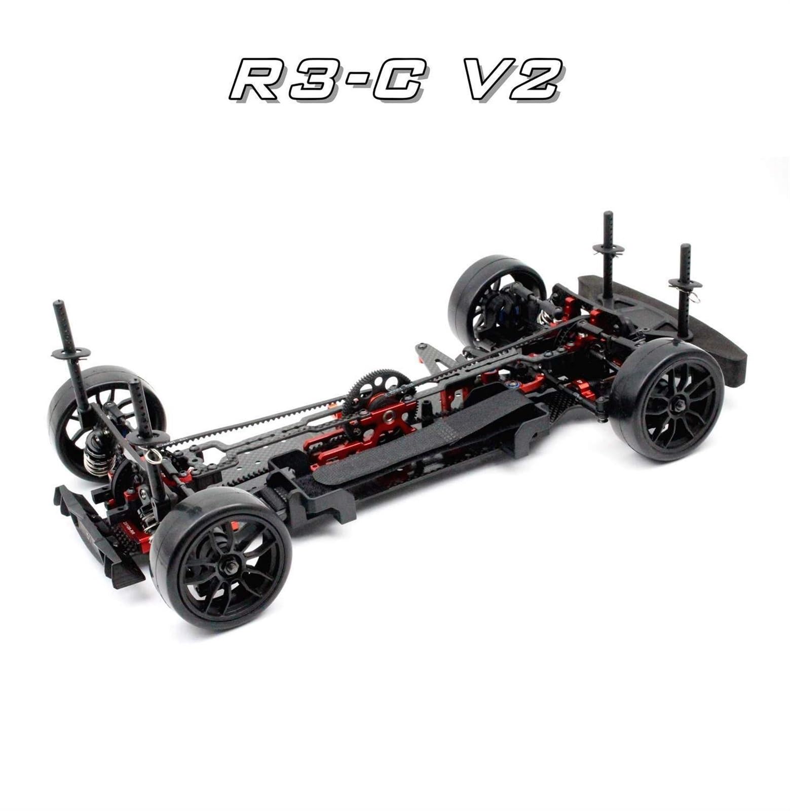 120022 R3-C V2 R3-CR V2 1/10 1:10 RC Samochód RC Model Standardowa środkowa rama domu elektrycznego 4WD (Color : R3-C V2 Frame PC)