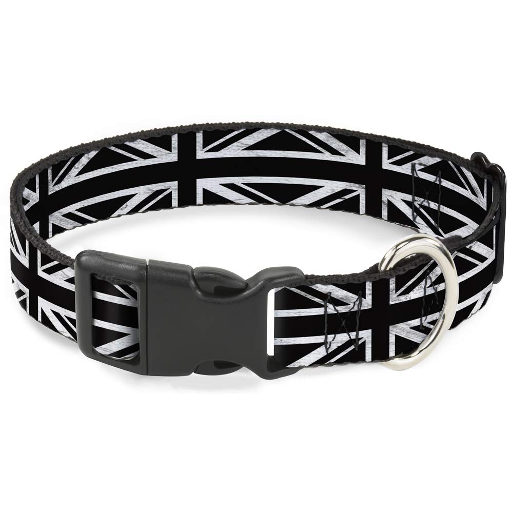 Collier pour chien Union Jack pour éviter les irritations du cou grâce à sa sangle large