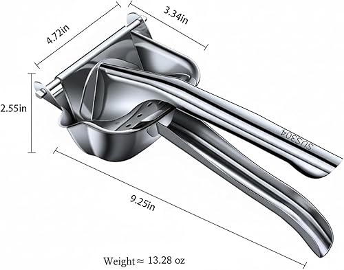 Miniatura 4 de FlowLiving Stainless Steel Juicer Squeezer Lemons Citrus Pomegranate Lime Orange Fruit JuiceCast Iron Metal Manual Hand Press