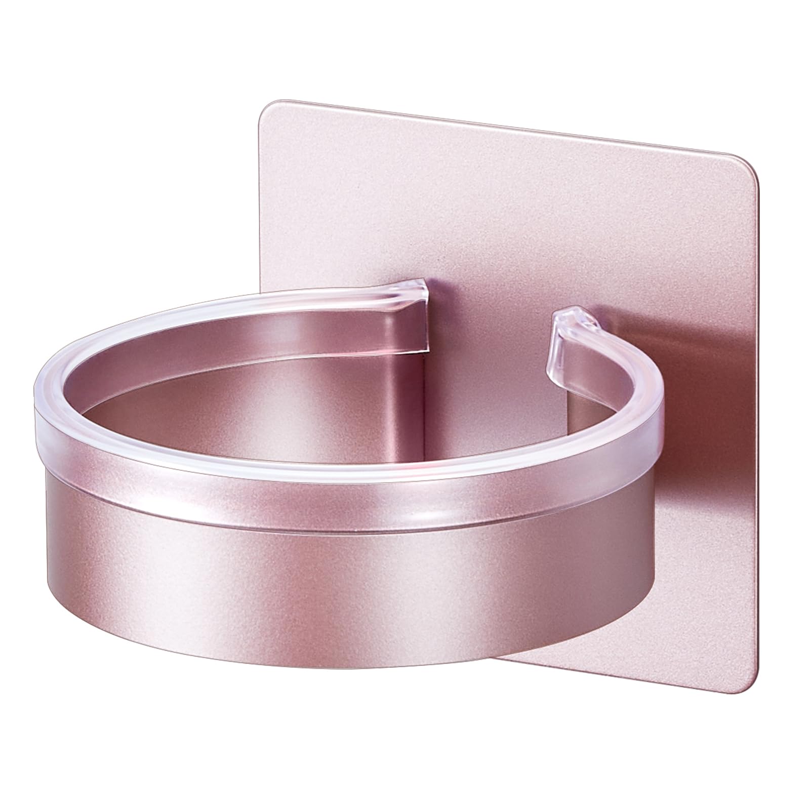 Soporte para secador de pelo montado en la pared, organizador adhesivo para secador de pelo, almacenamiento de herramientas de pelo para baño y salón, accesorios de baño que ahorran espacio, diseño