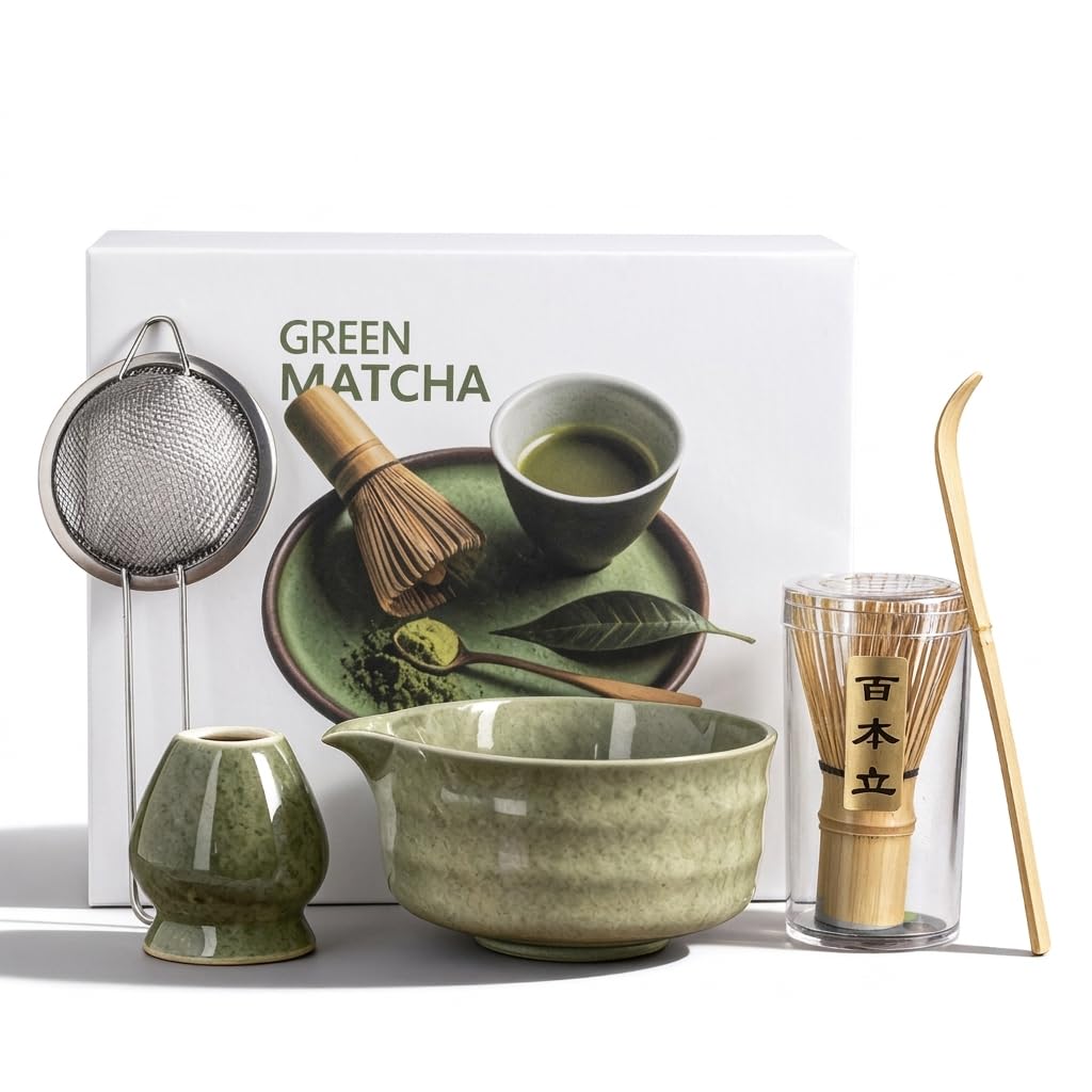Kit de matcha en céramique pour vos rituels de dégustation le matin