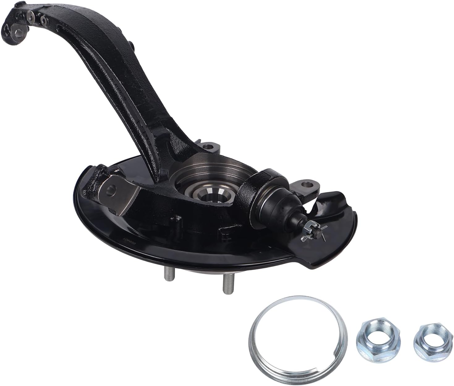 PAROD 698401 Front Left Steering Knuckle Assembly & Wheel Hub Bearing Fit for [2.4L L4] 2003 2004 2005 2006 2007 Honda Accord, Driver Side, Automatic Transmission