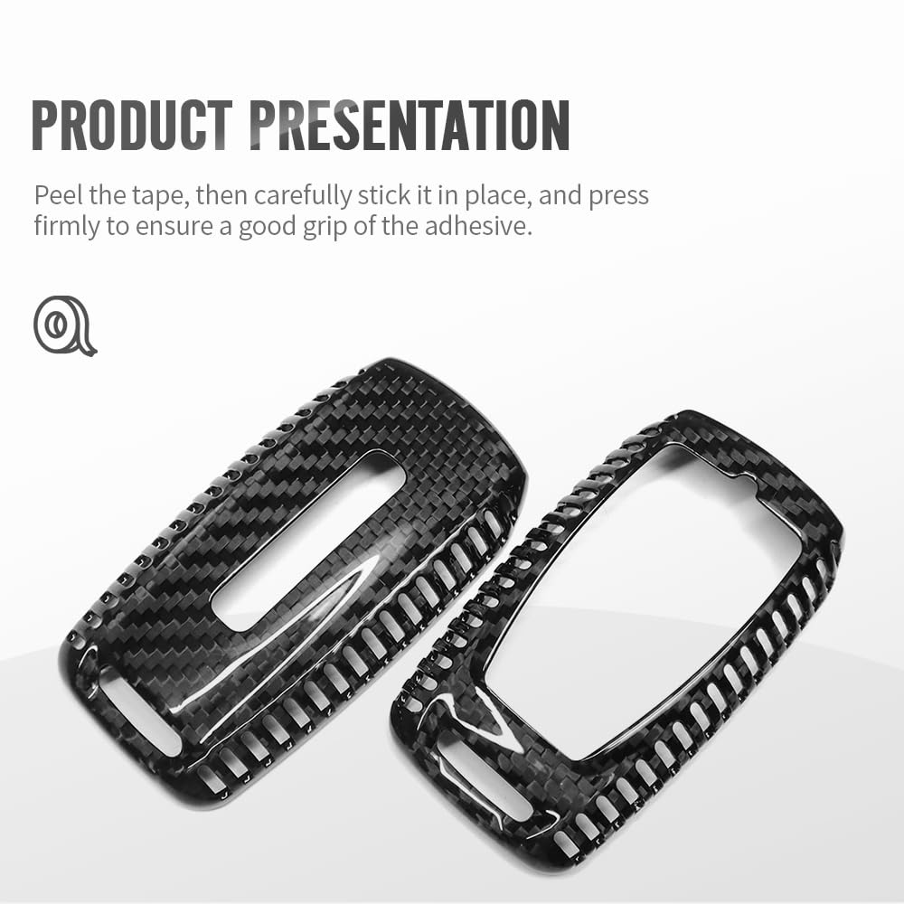 Carbon Fiber Key Fob Cover For Dodge RAM 1500/2500/3500/TRX - Red With Vent Design