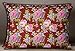S4Sassy 2 szt. bawełniana popelina bordowa kwiatowy nadruk poduszka poszewka na poduszkę dekoracja domu - 61 x 91 cm