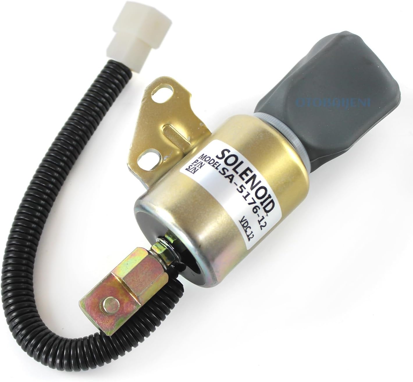Otobaijeni 1756ES-12SUC5B1S5 SA-5176-12 SA-4899-12 Fuel Shut Off Solenoid Valve for Kubota D722 D902 Z482 Engine 12V Fuel Cut Off Solenoid Valve Aftermarket Replacement Parts
