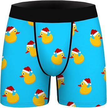 Aueyan Christmas Underwear for Men,Funny Holiday Boxers Ugly Xmas Costume Boxer Brief