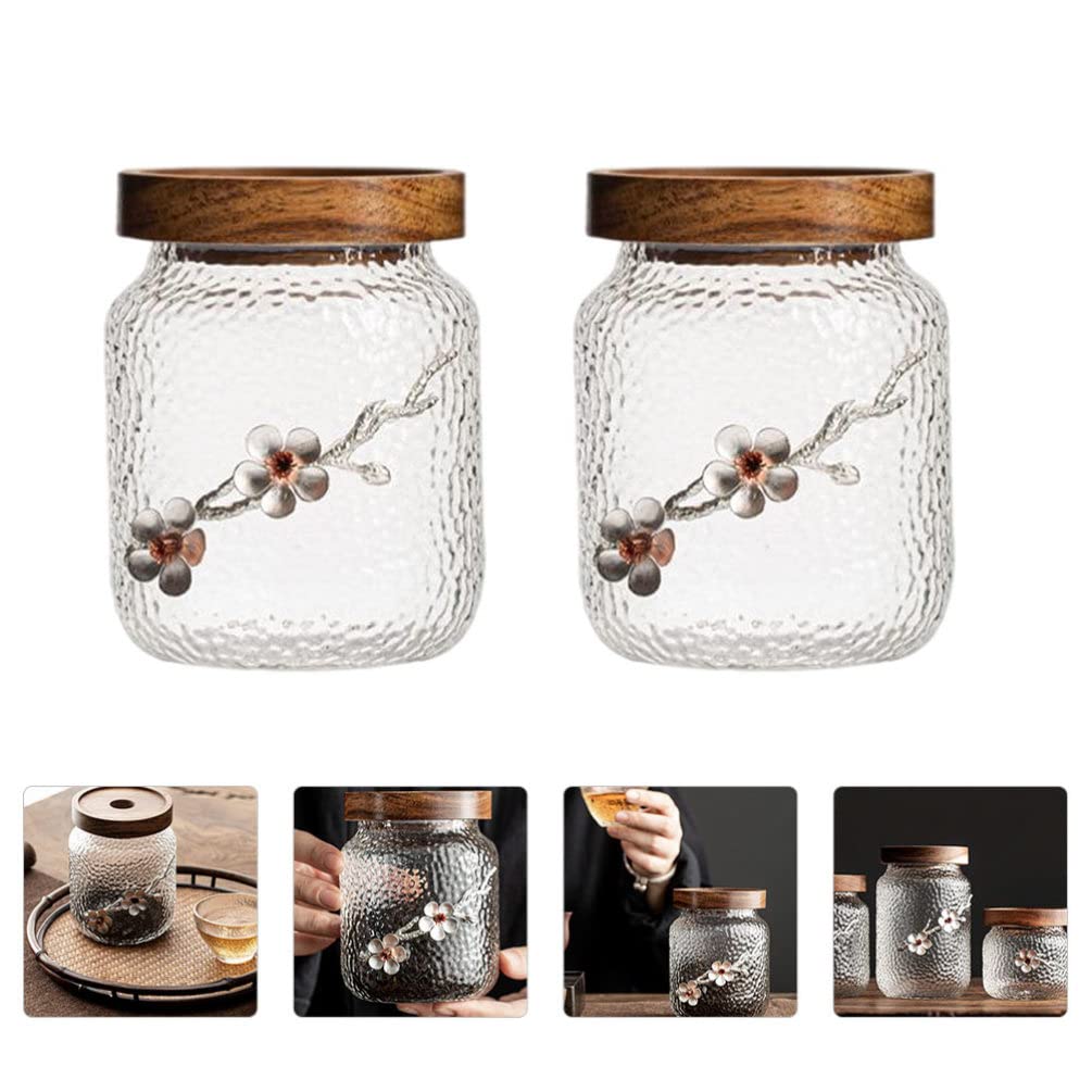 Barattolo in vetro con coperchio ermetico, contenitore rotondo per la cucina, per cereali, pasta, zucchero, fagioli, spezie, e tè Barattolo in vetro con coperchio ermetico, contenitore rotondo per la cucina, per cereali, pasta, zucchero, fagioli, spezie, e tè
