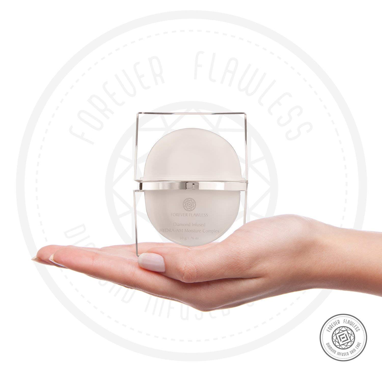 Forever Flawless HYDRA-AM Anti-Wrinkle Daily Moisturizer Cream. White Diamond Daily Moisturizer for Maximum Hydration and Flawless Look!